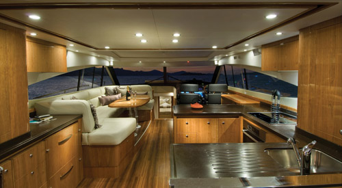 Aventura Business Monthly August 2011 Yacht Feature: Riviera 5800.