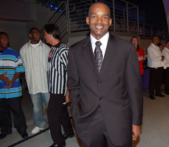 University of Miami head football coach Randy Shannon at the Make-A-Wish Foundation of Southern Florida's Ultimate Sports Auction at the Seminole Hard Rock.