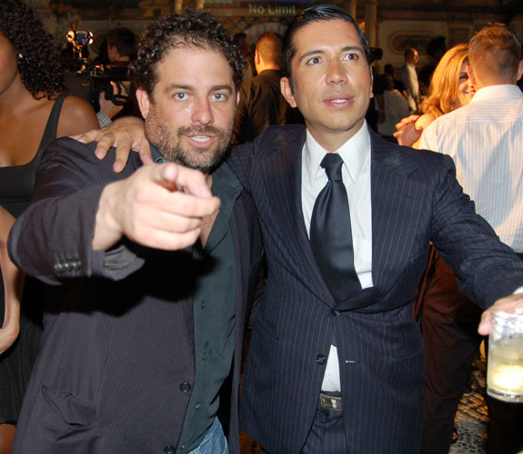 Hollywood director Brett Ratner, left, at Fashion Art Ball at the former Versace Mansion on South Beach.