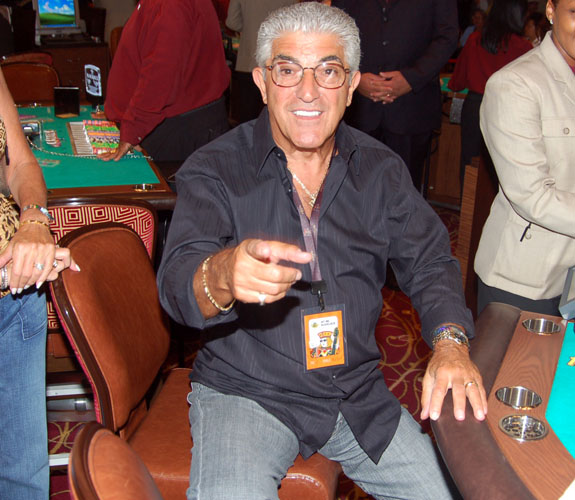 Frank Vincent, who most recently portrayed in brilliant fashion mob boss Phil Leotardo on The Sopranos, at the Seminole Hard Rock in Hollywood, Fla.