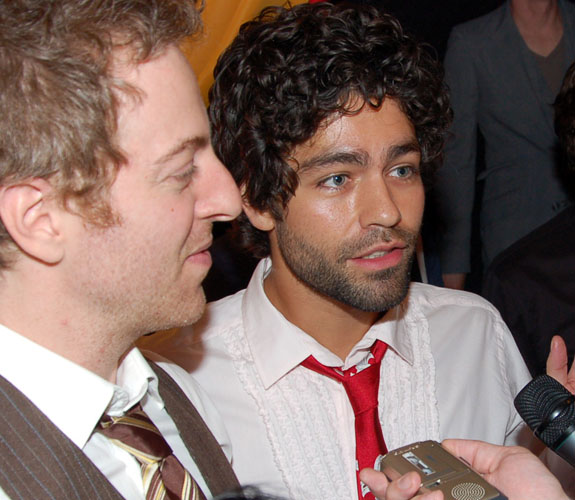 Adrian Grenier, who portrays A-Lister Vinny Chase on Entourage, performed at the Make-A-Wish Intercontinental Ball with the Honey Brothers Band.